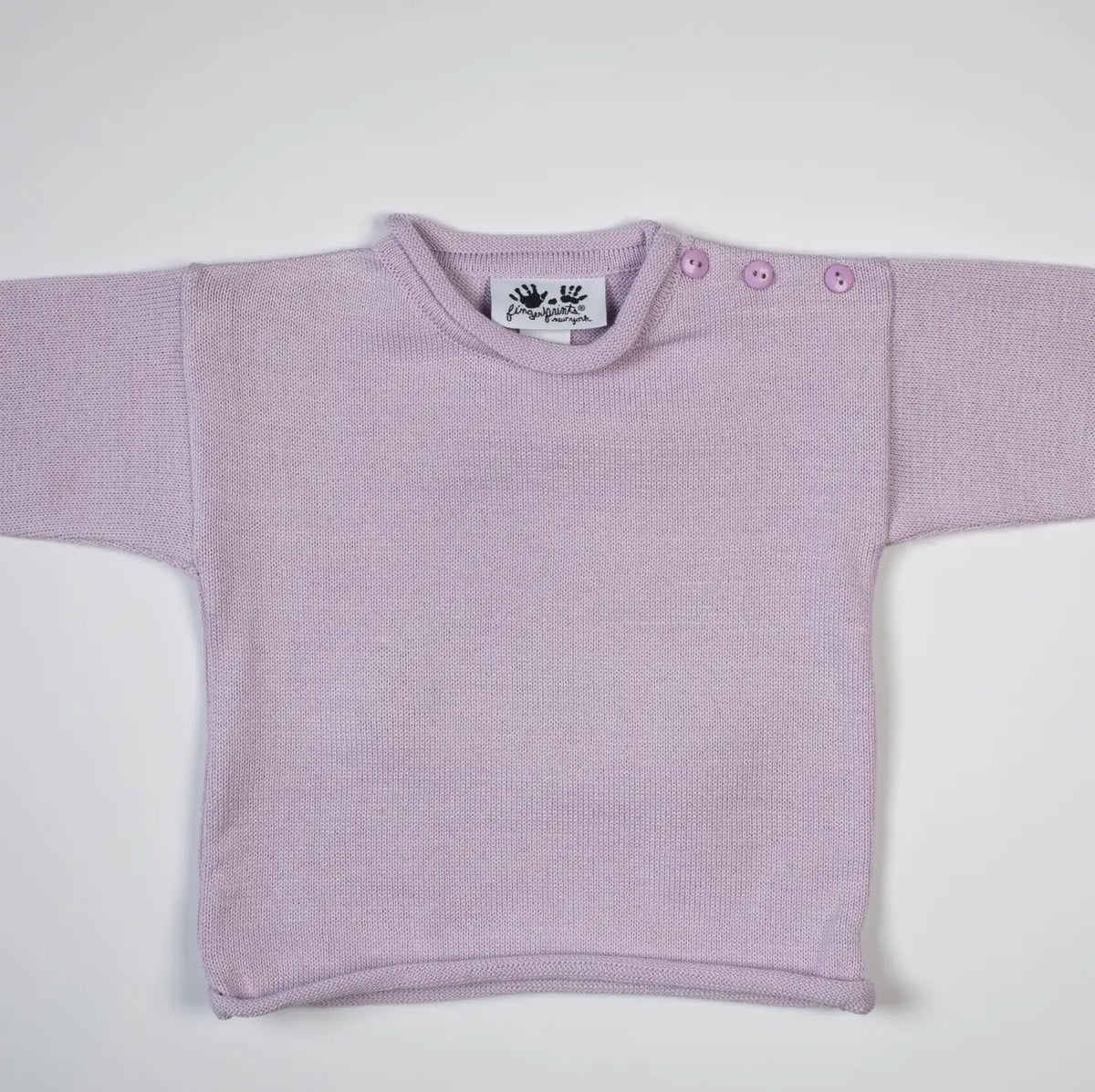 Knit Rolled Edge Pullover