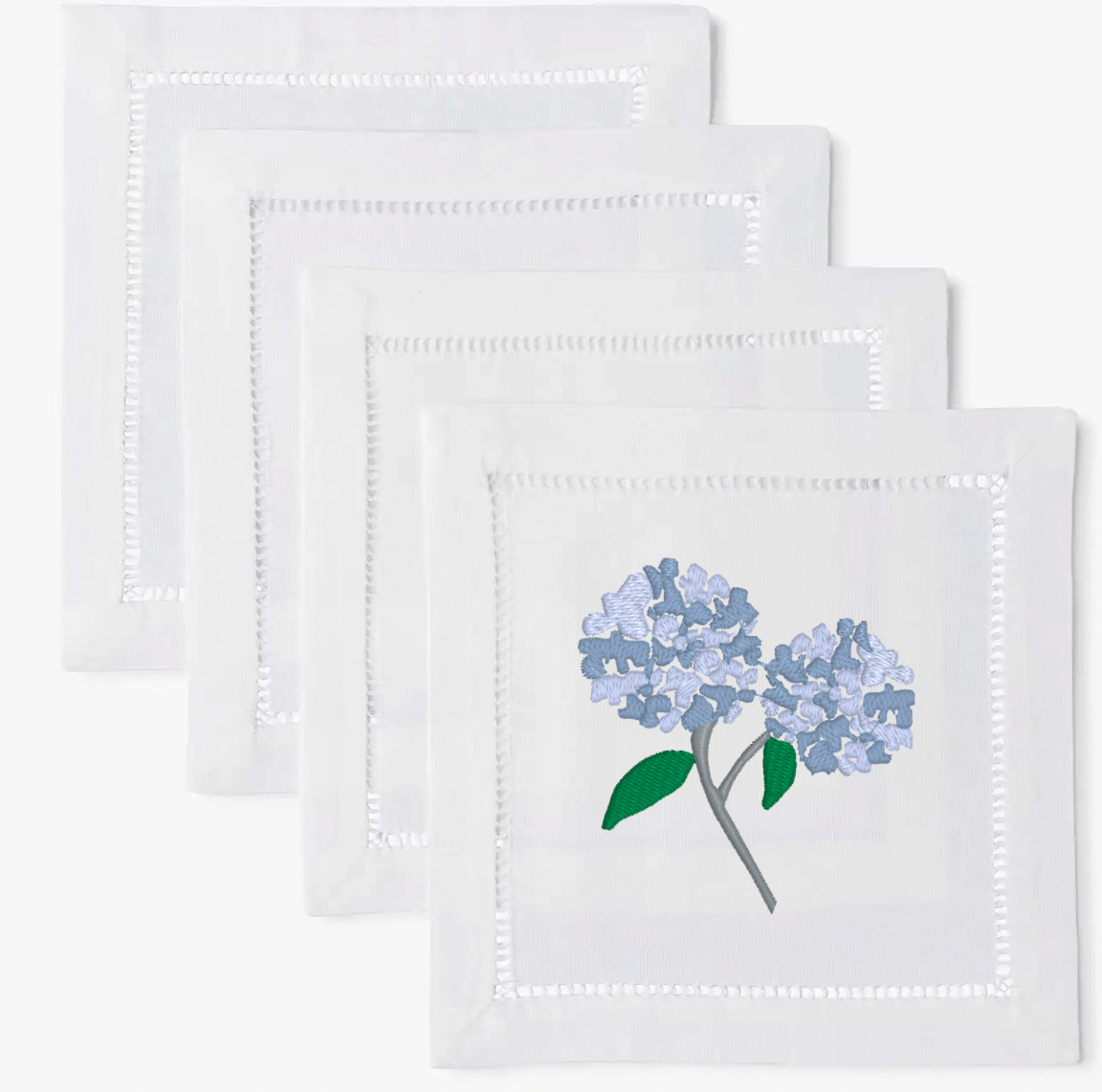 Heirloom Estate Linen Cocktail Napkins, Set of 4