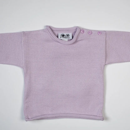 Knit Rolled Edge Pullover