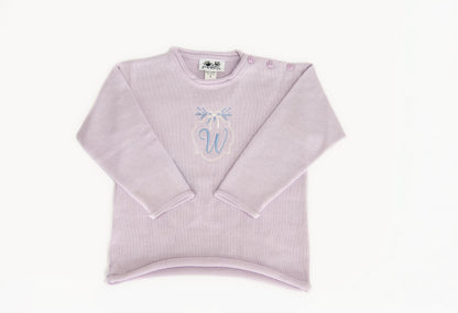 Knit Rolled Edge Pullover