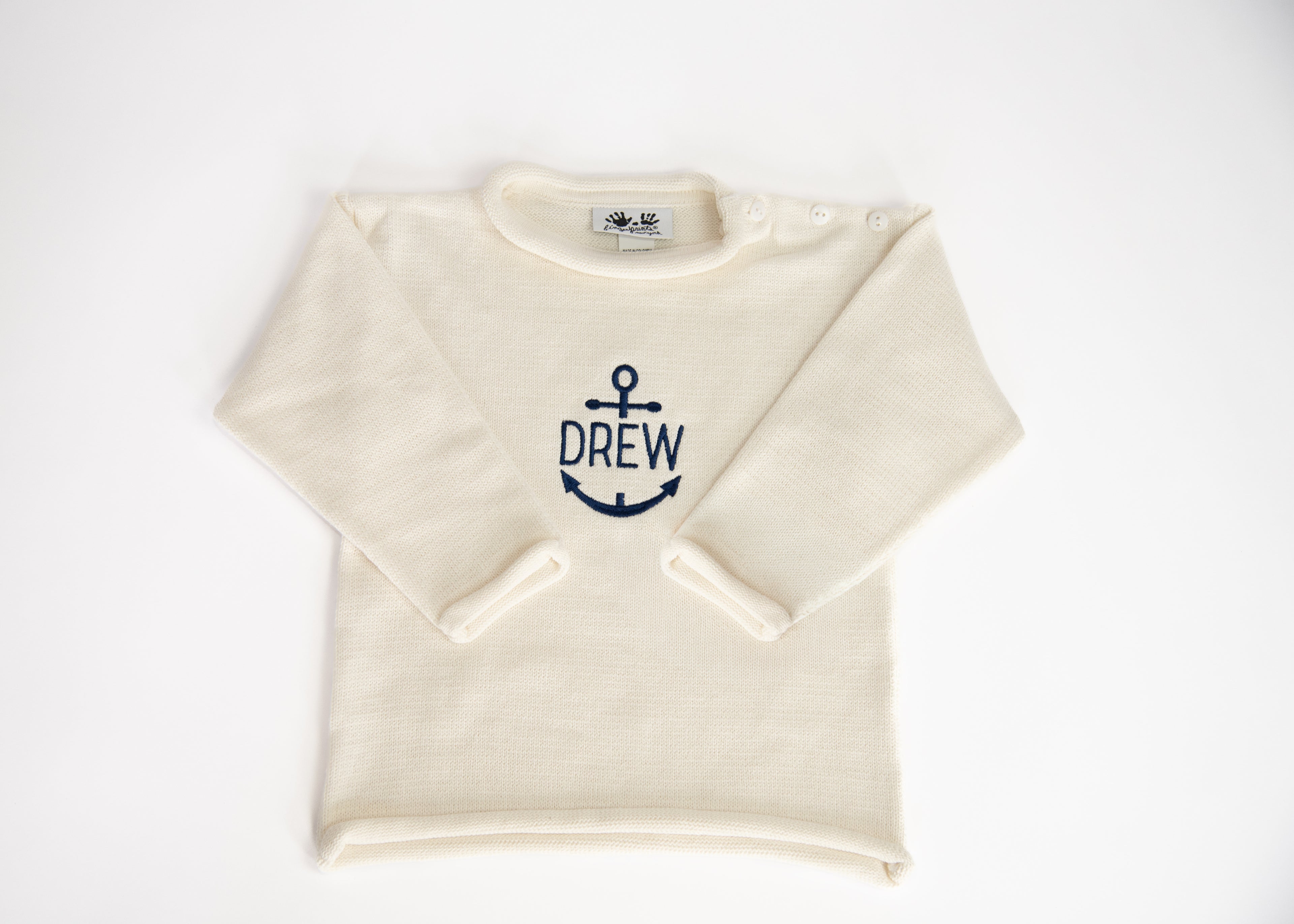 Knit Rolled Edge Pullover