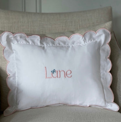 Scalloped Embroidered Edge Pillow Sham