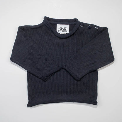 Knit Rolled Edge Pullover