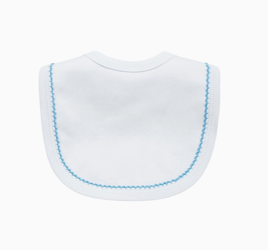 Organic Cotton Picot Trim Bib