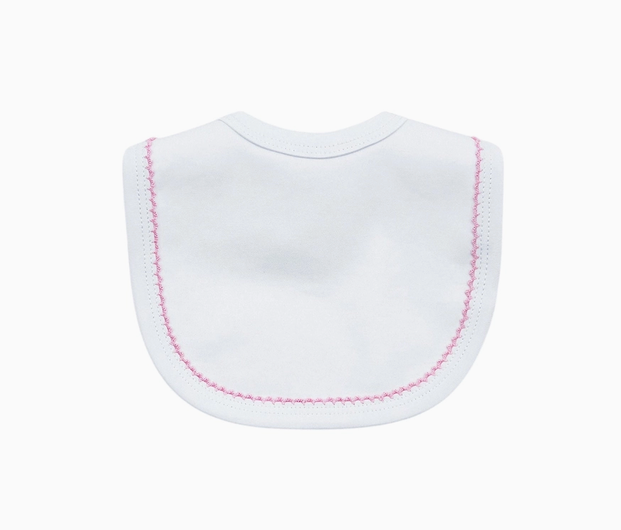 Organic Cotton Picot Trim Bib