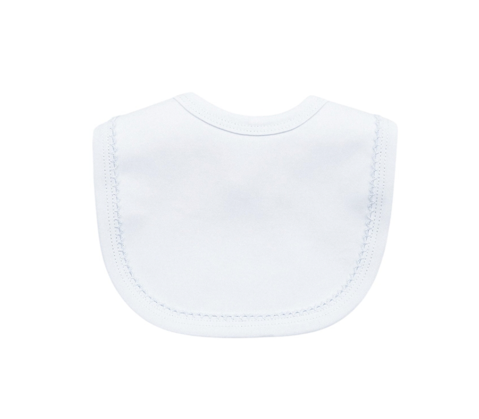 Organic Cotton Picot Trim Bib
