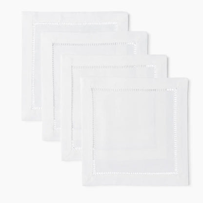 Heirloom Estate Linen Cocktail Napkins, Set of 4