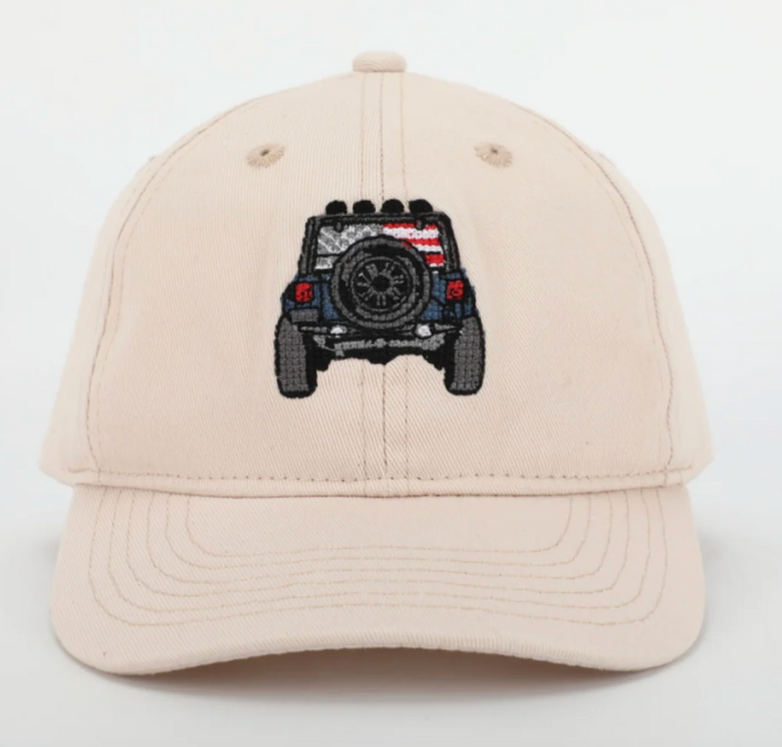Little Kideauxs Needlepoint Jeep Hat