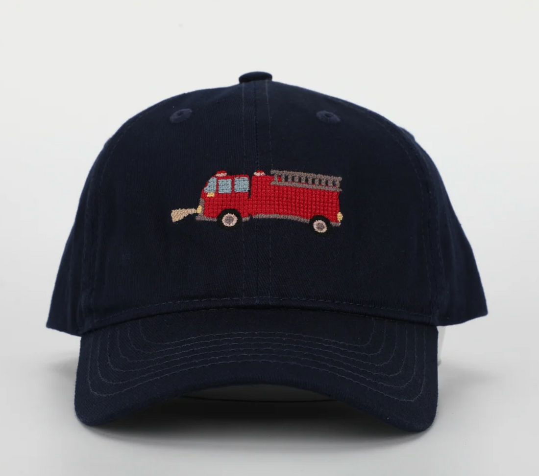 Little Kideauxs Needlepoint Firetruck Hat