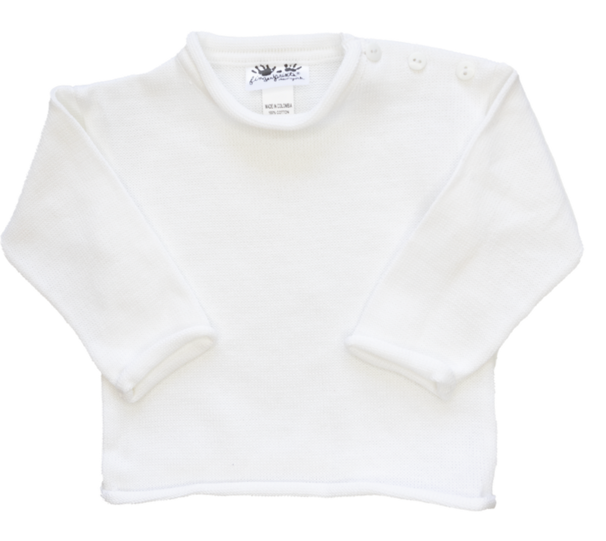Knit Rolled Edge Pullover