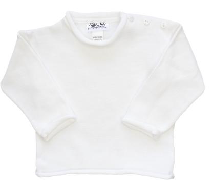 Knit Rolled Edge Pullover