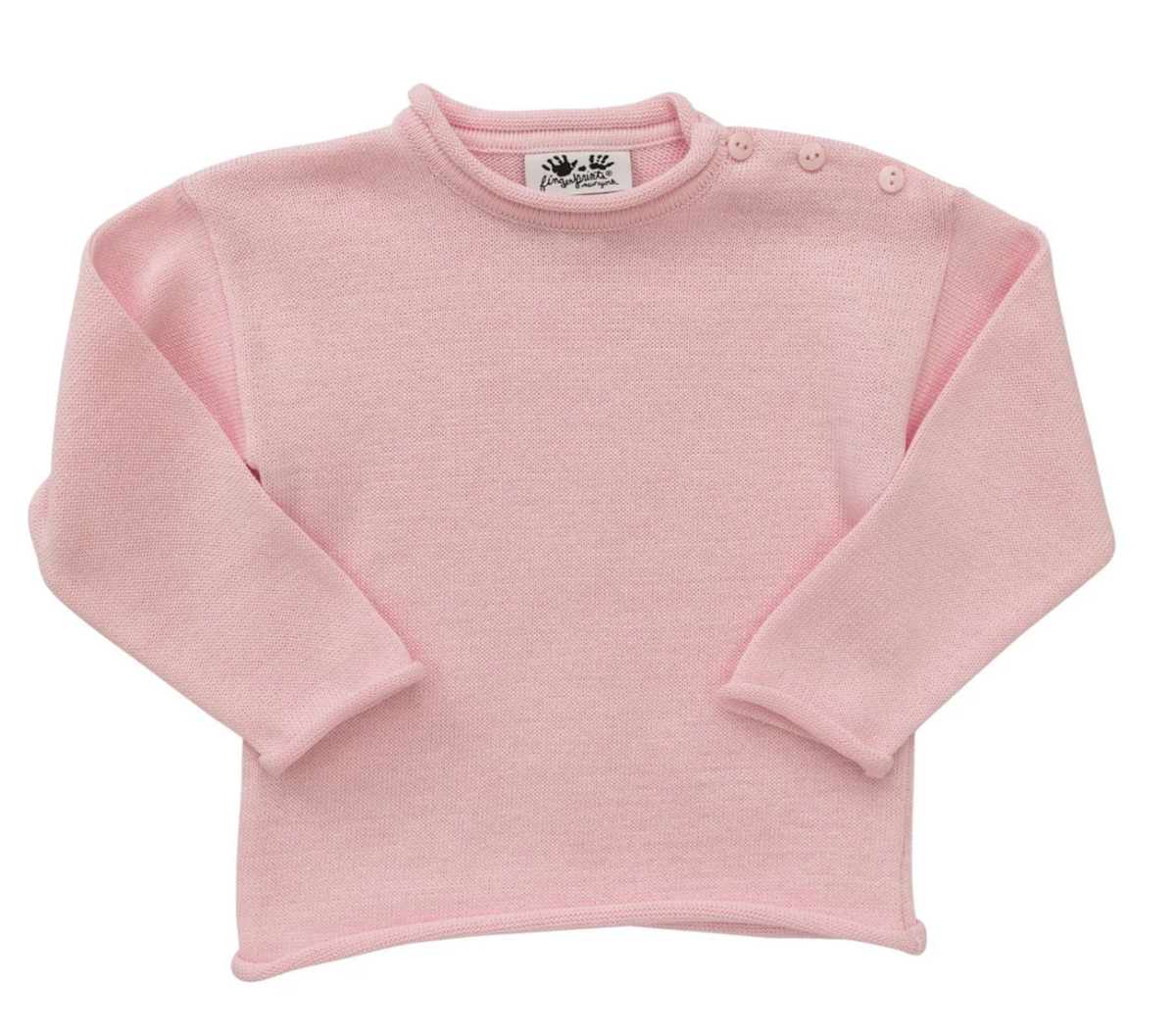 Knit Rolled Edge Pullover