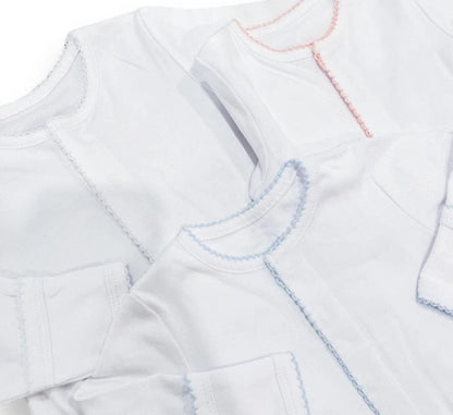 Organic Cotton Picot Trim Footies